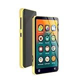 80GB MP3 Player with Bluetooth and WiFi, MP4 MP3 Player with Spotify 4' Full Touch Screen and with Pandora, HiFi Sound Walkman Digital Audio Player with Speaker (Gold_Black)