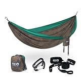 ENO DoubleNest Hammock with Atlas Straps - Lightweight, Portable, 1 to 2 Person Hammock - for Camping, Hiking, Backpacking, Travel, a Festival, or The Beach - Appalachian Trail Conservancy Special Edi