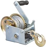 ROAD DAWG ATRT1061CD-1 Torin Hand Crank Boat Winch with 26.3ft Cable, 600lbs Capacity