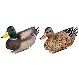Heerweiyi Mallard Duck 2-Pack. Popular New Material EVA Collapsible Plastic Duck Decoy Mallard Duck Decoys,Easy to Carry and use, More Cost-Effective.
