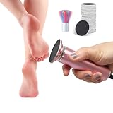 Electric Callus Remover for Feet, Powerful Electric Foot Callus Remover Adjustable Speed Electric Foot File with 60PCS Sanding Discs Pedicure Tools Feet Scrubber Dead Skin Foot Grinder, Pink