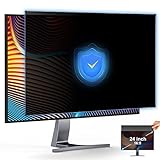 JEAPKA [2-Pack] 24 Inch Privacy Screen for Monitor Computer Screen Privacy Filter for 16:9 Widescreen Monitor Desktop PC Monitor Privacy Film Monitor Privacy Shield and Anti-Glare Protector
