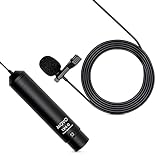 Movo LV4-O Phantom Power Omnidirectional XLR Lavalier Microphone with Metal Lapel Mic Clip and Windscreen - Great External Lav Mic for Filming, Podcast, Livestream, Interviews, or YouTube Recording
