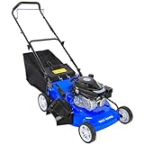 BILT HARD 21 Inch Lawn Mower Gas Powered, 4-Cycle 170cc Engine, 3-in-1 Push Lawnmower with Bagging, Mulching & Side Discharge, Adjustable 10-Positions Cutting Height