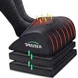 TALSTILA Foot Rest for Under Desk at Work, Footrest with Warm Plush Feet Pocket, Ergonomic Adjustable Memory Foam Footrest, Under Desk Footrest, for Office Desk & Office Chair - Back & Leg Pain Relief