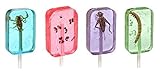 Insect Sucker Lollipop Bundle - Pack of 4 - Scorpion, Ants, Cricket, And Worm - Flavors Vary - With Licensed Sticker