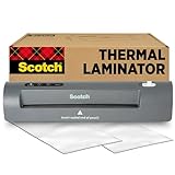 Scotch Thermal Laminator, 2 Roller System for a Professional Finish, Use for Home, Office or School, Suitable for use with Photos (TL901X), Silver/Black