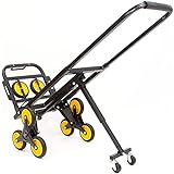 Mount-It! Stair Climbing Dolly - 3 Wheel Stair Climbing Cart | Easily Lift Heavy Items Up and Down Steps | Holds 330 Pounds and Smoothly Rolls on Variety of Surfaces - Portable Dolly for Stairs