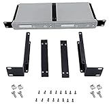1U Rack Mount Bracket Kit Fit for Shure SLX4 SLXs Wireless Mic Dual Receivers Combining Together, Extra Strong