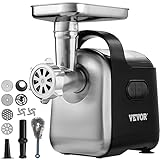 VEVOR Electric Meat Grinder, 550W Sausage Stuffer, ETL Approved Heavy Duty Meat Mincer Machine with 2 Blade, 3 Grinding Plates, Sausage Maker & Kubbe Kit for Home Kitchen Use