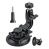 ASOCEA Action Camera Suction Cup Mount Windshield Camera Holder Tripod Adapter with Screw Compatible with Gopro Hero 11 10 9 8 7 6/AKASO EK7000/Brave 4/Dragon Touch/DJI OSMO Action/Insta360 X3 x2