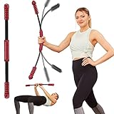 HOTWAVE Elastic Fitness Bar, Shoulder Physical Therapy, Total Body Fat Burning Bars For Aerobics, Core Strength Training Equipment.