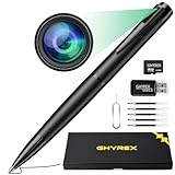 GHYREX Hidden Camera Pen - 64GB Spy Camera Hidden cmaera with 1080P Full HD Video | Mini Nanny Cam for Home Security, Business & Learning | 2023 Version