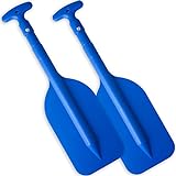 WTMORE Telescoping Boat Paddle Collapsible Oar for Boat 21'' - 42'', Collapsible Paddle for Boat Kayaking Rafting Jet Ski Canoe Outdoor Kayak Water Sports and Safety Boat Accessories 2 Pack, Blue