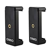 Universal Cell Phone Tripod Mount Adapter, OIMIO Phone Holder Clip Connector Head Used for Monopod Selfie Stick DSLR Travel Mini Flexible Tripod and More(2 Pack)