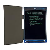 Boogie Board Jot Reusable Writing Tablet for Adults, 8.5' Digital Notebook with Instant Erase, Digital Notepad with Magnets, Note Taking Tablet for Work or School, Blue with Protective Folio
