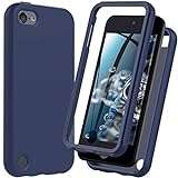 iPod Touch 7th/6th/5th Generation Case, iPod Touch case, Shockproof Silicone Case [with Built in Screen Protector] Full Body Heavy Duty Rugged Defender Cover Case for iPod Touch 7/6/5 Boys (Blue)