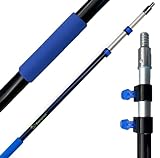 EVERSPROUT 5-to-12 Foot Telescopic Extension Pole, Lightweight Sturdy Aluminum Telescoping Pole, Easy Flip-Tab Lock Mechanism Telescopic Pole, Twist-On Metal Tip Paint Roller Extension Pole