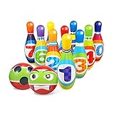 UNIQUE KIDS Bowling Set for Toddlers - Sports Toy Active Game for Birthday Party - Fun Eductional Games, Outside Games or Indoor Toy for Kids Gifts for 3 4 5 6 Year Olds Children Boys & Girls