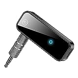 Bluetooth Transmitter Receiver Wireless Adapter: 3.5mm Aux Jack Stereo Audio Input Output - for TV Car Headphone Speakers iPhone PC