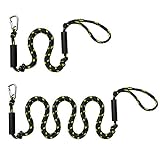 PWC Bungee Dock Lines & Ropes Stretchable Shock Bungee Cords for Boat with Foam Float Perfect for Jet Ski, SeaDoo, Yamaha WaveRunner, Kayak, Pontoon (4Ft-5.5Ft&6Ft-9Ft)-2Pack