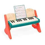B. toys – Toy Piano – Wooden Piano For Toddlers, Kids – Color-Coded Keys – Songbook Included – 3 Years + – Mini Maestro