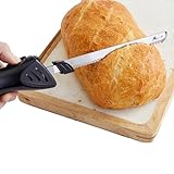 ELITRA HOME Professional Grade Electric Knife | Easy Slice Electric Kitchen Knife For Carving Meats, Bread, Turkey, and More | Stainless Steel Serrated Blade, Carving Fork, and Storage Case