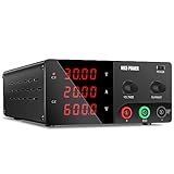 NICE-POWER DC Power Supply Variable, 30V 20A 600W High Power Bench Power Supply with Encoder Knob, Benchtop Lab Power Supply, Adjustable Switching Regulated Power Supply