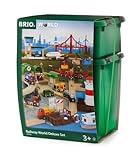 Brio World 33766 Railway World Deluxe Set | Wooden Toy Train Set for Kids Age 3 & Up
