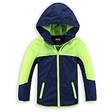 M2C Boys & Girls Hooded Light Windproof Windbreaker Jacket 4T Green