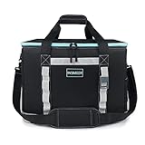 INSMEER Cooler Bag, Large Soft Sided Cooler Bags 65 Can Insulated Lunch Bag Leakproof Collapsible with Bottle Opener & Shoulder Strap, Lunch Box Cooler 48L for Camping Beach Picnic Travel (Black)