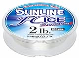 Sunline 63042330 FC Ice Premium Clear 1 LB Fishing Line, Clear, 100 yd