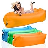 ELUBOIDG Inflatable Lounger Air Sofa -Portable,Waterproof Anti-Air Leaking Design,Inflatable Beach Chair for Camping, Hiking,Seaside - Ideal Inflatable Couch for Pool and Festivals