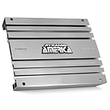 Pyramid 2 Channel Car Stereo Amplifier - 5000W High Power 2-Channel Bridgeable Audio Sound Auto Small Speaker Amp Box w/MOSFET, Crossover, Bass Boost Control, Silver Plated RCA Input Output - PB3818