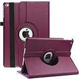 Rotating Case for iPad Mini 1/2/3 (7.9') - 360 Degree Rotating Multi-Angle Viewing Folio Stand Cases for Apple iPadMini 1st/2nd/3rd Generation (Purple)