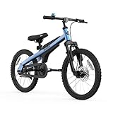 Segway Ninebot 18' Kids Bike Ages 5-10, w/ Aerospace Aluminum Frame, Enclosed Chain, Shock Absorbing Suspension, Disc Brakes and Kickstand - Blue