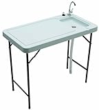 Tricam MT-2/SKFT-44 Outdoor Fish and Game Cleaning Table with Quick-Connect Stainless Steel Faucet