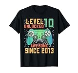 Level 10 Unlocked 10th Birthday 10 Year Old Boy Gifts Gamer T-Shirt