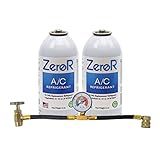ZeroR AC Recharge Refrigerant Kit for R134a Systems | 32oz R134a Equivalent | Eco-Friendly Natural Gas