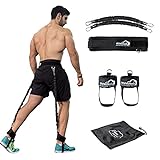 WHITECLOUDZ Vertical Jump Trainer – Professional Leg Strength Resistance Bands for Vertical Jump Training – Premium Jumping Trainer, Volleyball Trainer & Basketball Trainer – (50 Lbs. Each Band)
