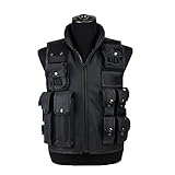 Sutekus Tactical Vest For Outdoor Paintball Airsoft Game Combat Training & Costume