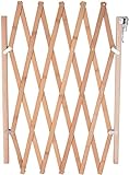 Hoomall Retractable Pet Gate Expandable Dog Fence Wooden Screen Door Accordion Gates Portable for Doorways Dog Pet Gate Pet Safety Patio Garden Lawn