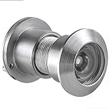 Earl Diamond Security Peek Peep Holes for Door, 220-Degree Large Door Viewer Front Door Peepholes for Home Office Hotel with Heavy Duty Privacy Cover for 1-21/32' to 2-1/8' Doors, Satin Nickel Finish