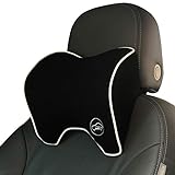 ICOMFYWAY Car Neck Support Pillow for Neck Pain Relief When Driving,Headrest Pillow for Car Seat with Soft Memory Foam – Black