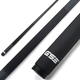 GSE 58' 2-Piece Fiberglass Graphite Composite Billiard Pool Cue Stick for Men/Women, Billiard Cue Stick for House or Commercial/Bar Use (Matte Black, 21oz)