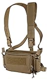 KRYDEX Tactical Chest Rig with Triple 5.56/7.62 Mag Pouch Insert 9mm Mag Pouches and X Harness (CB)