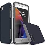 TEAM LUXURY iPhone SE 2020 Case & iPhone 8 Case & iPhone 7 Case, [Clarity Series] Shockproof Protective Phone Cases Cover for Apple iPhone 7/8/SE 2nd Generation 4.7 Inch, (Dark Navy Blue)