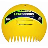 Rugg Original Leaf Scoops, Large Size Hand Rake Claws for Debris & Yard Waste Pick Up, Yellow, (One Pair)