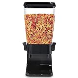 OZCONO Cereal Dispenser, Dual Control, Cereal Containers Storage, 5,5 L Large Dry Food Cereal Variation Box, Cereal Dispenser Countertop, Grain Modifier Use.