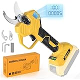 Cordless Electric Pruning Shears for Dewalt 20v Battery, TOCiTAA Portable Garden Tool Brushless & Imported Steel Blades 0.98-1.18 Inch,Cutting Diameter For Gardening Tree Branch (25mm(0.98') size)